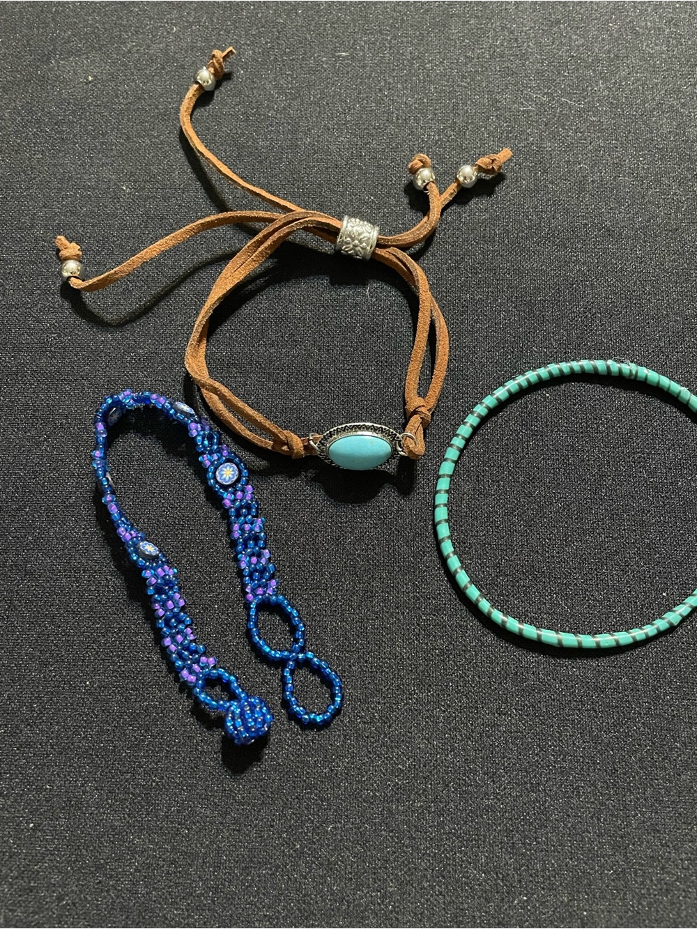Turquoise & Brown Layered Bracelet Set for Women
